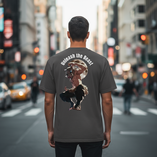 Saiyan Genetics Signature Heavy Garment-Dyed T-Shirt - Lifestyle Mockup