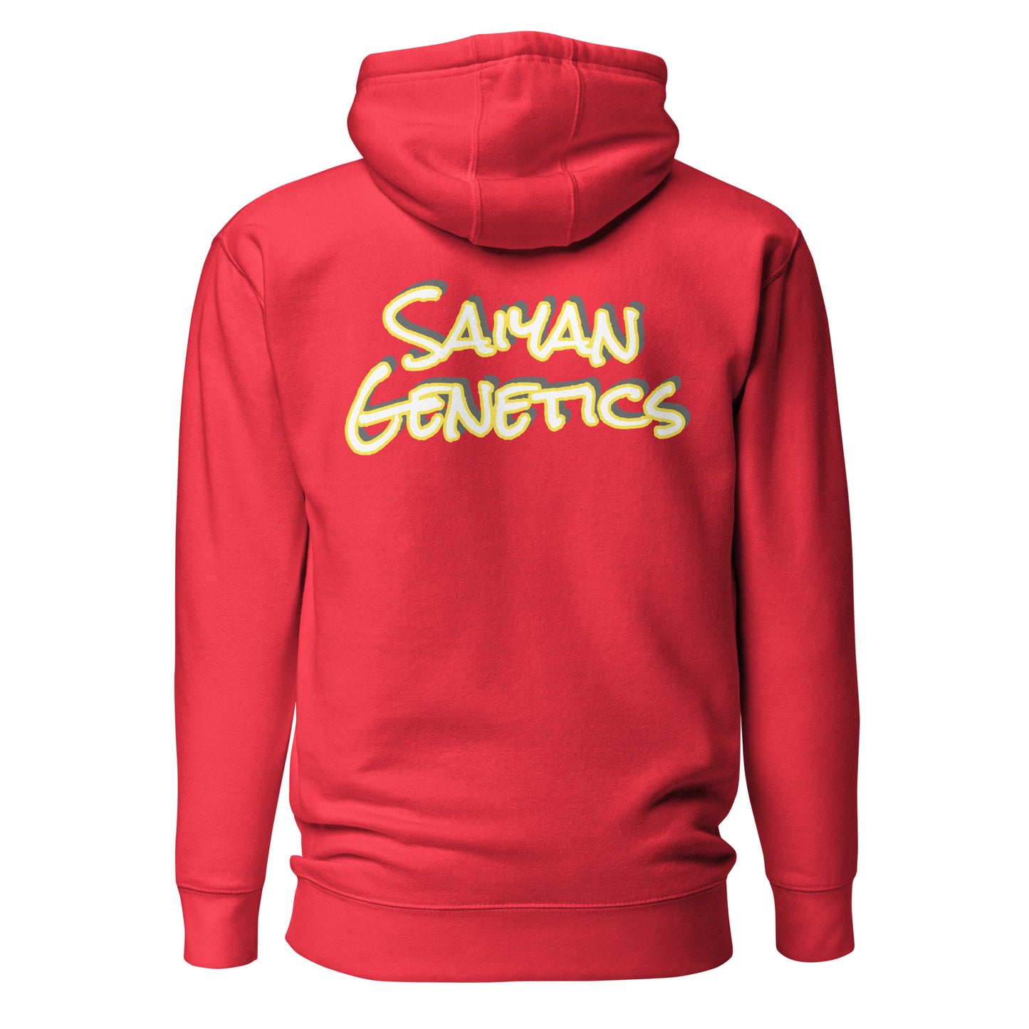 Baumwolle Hoodie Herren Cotton Blend - Rückansicht - Saiyan Genetics