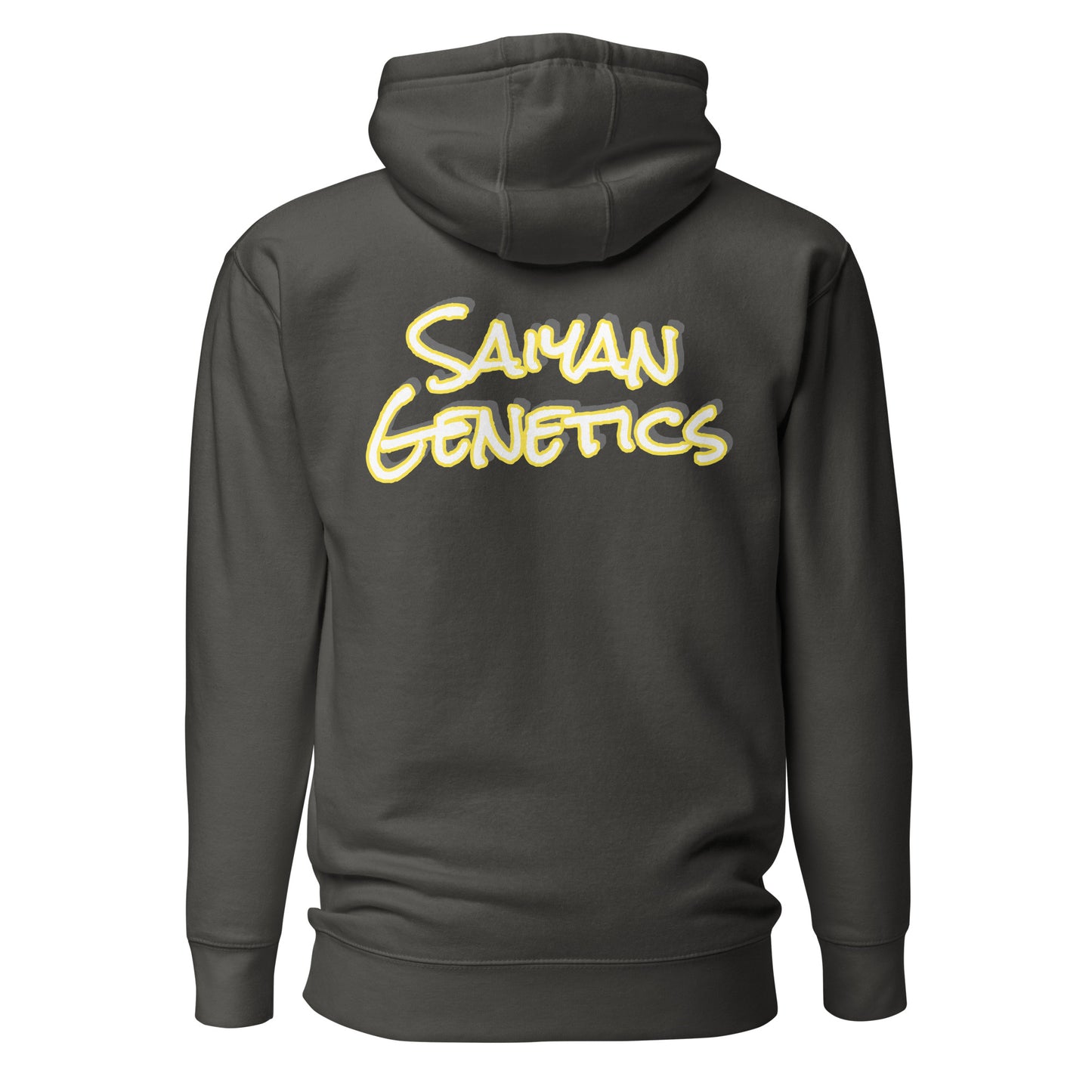 Baumwolle Hoodie Herren Cotton Blend - Rückansicht - Saiyan Genetics