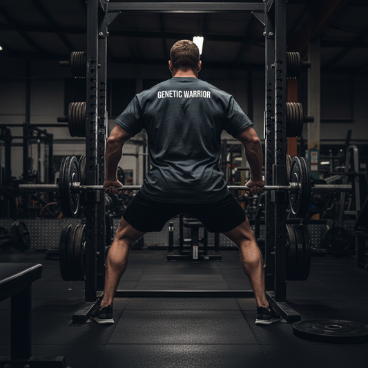 Genetic Warrior Gym Back View Black