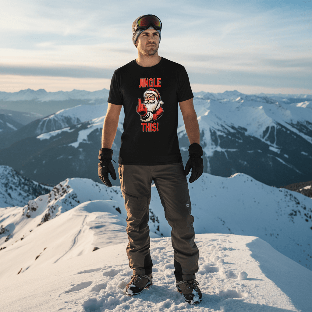 Saiyan Genetics Jingle This Unisex T-Shirt Weihnachtsgeschenk Vorderansicht