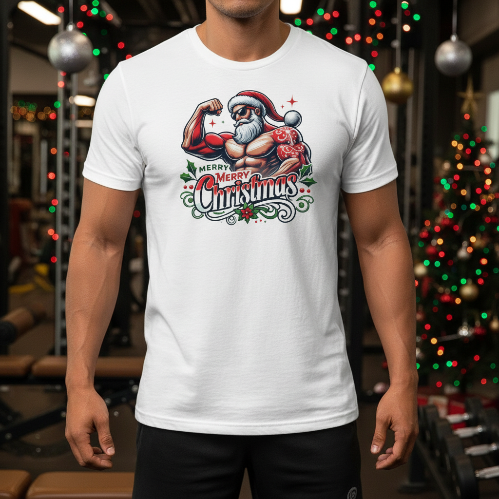 Saiyan Genetics klassisches Unisex T-Shirt - Merry Christmas Vorderansicht